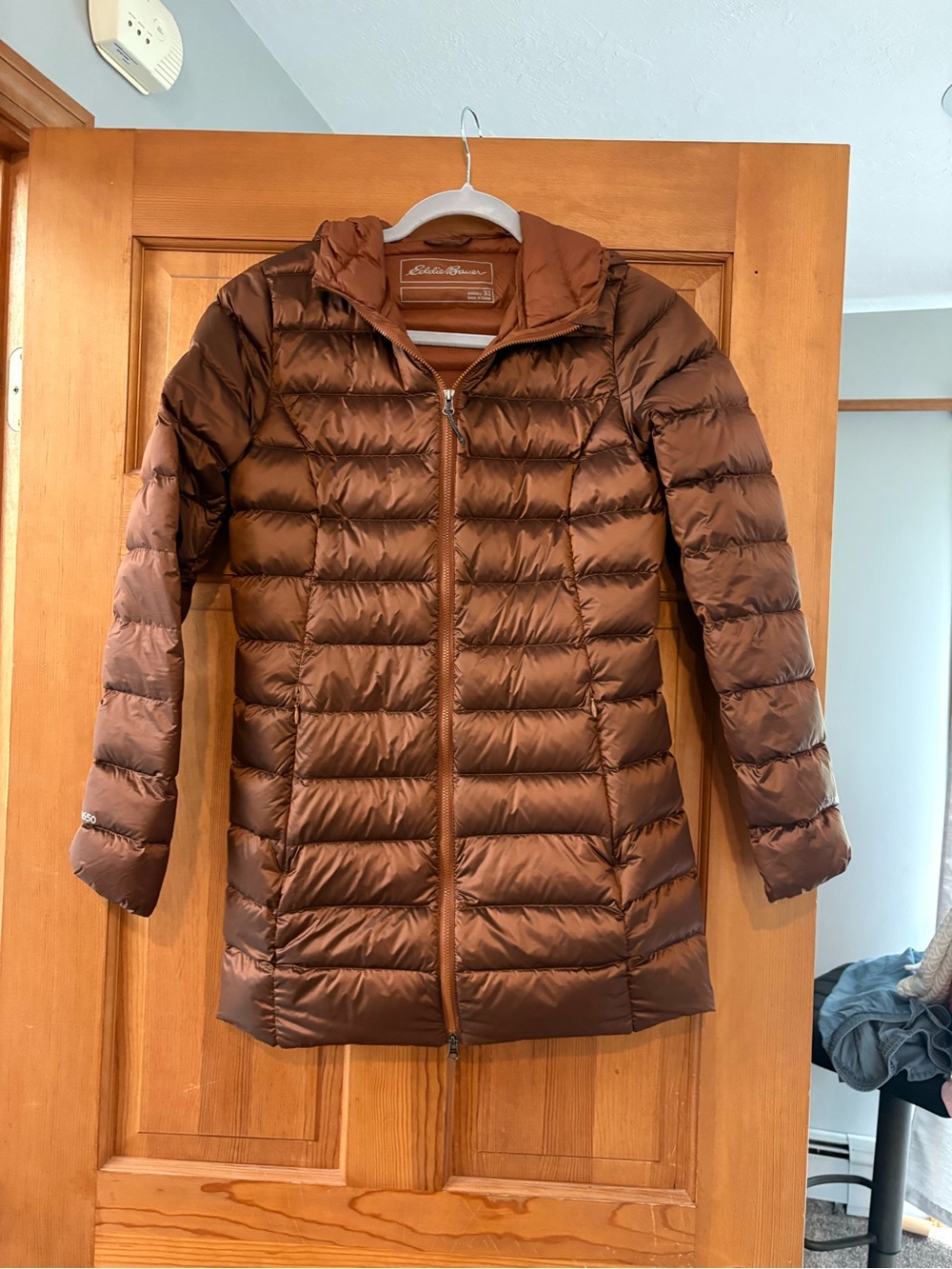 Eddie Bauer Women's Copper-Brown Packable Puffer Coat